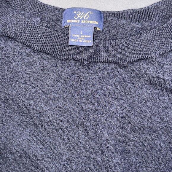 Brooks Brothers 346 Kids Quiet Designer Luxury Uniform Sweater 100% Merino Wool - Picture 2 of 11